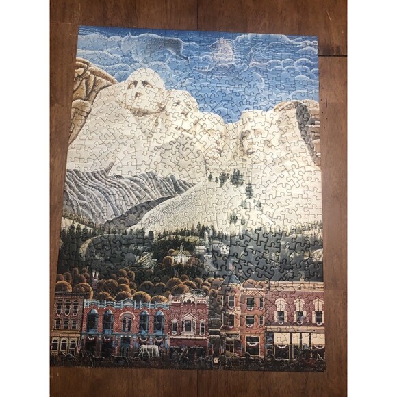 1995 Vintage Mt Rushmore Great American Puzzle Factory #858 COMPLETE - Picture 1 of 6